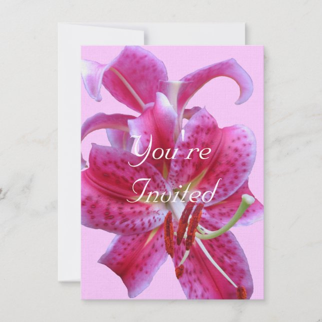 Invitation Anniversaire—Plan Des Stargazers (Devant)