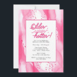 Invitation Anniversaire, plus sage, rose chaud plus chaud 30e<br><div class="desc">Célébrez le jalon du 30e anniversaire avec notre magnifique invitation "Older, Wiser, Hotter". Cette invitation élégamment conçue capte l'essence de l'entrée d'un nouveau chapitre dans la vie avec style et grâce. Avec un design abstrait minimaliste et une palette de couleurs captivante de rose chaud et de rose bébé, cette invitation...</div>