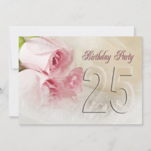 Invitation anniversaire pour 25 ans