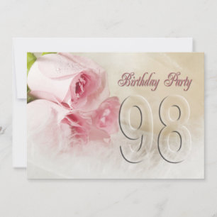 Invitation anniversaire pour 98 ans