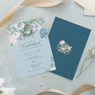 Invitation Anniversaire Roses Roses Alice Au Pays Des Merveil