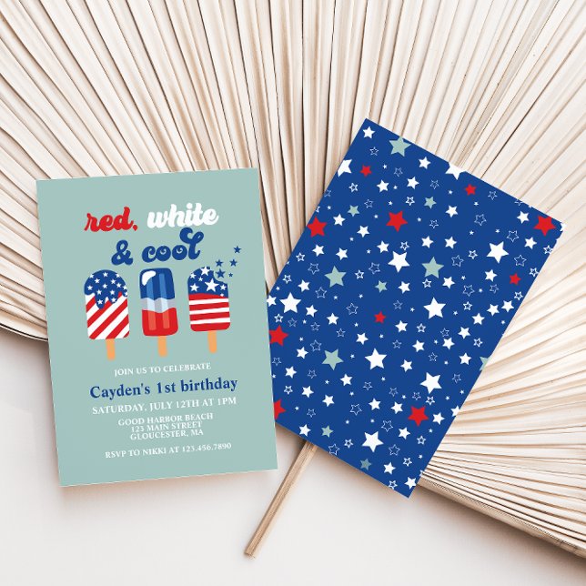 Invitation Anniversaire Rouge Blanc Bleu du 14 juillet (Créateur téléchargé)