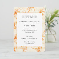Anniversaire Rubans Orange