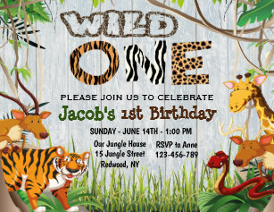 Invitations Faire Part Jungle Zazzle Fr