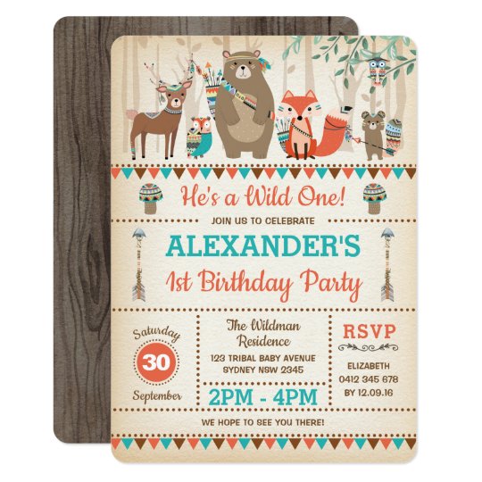 Invitation Anniversaire Sauvage D Animaux Tribaux De Region Zazzle Fr Invitation Anniversaire Sauvage D Animaux Tribaux De Region Zazzle Fr
