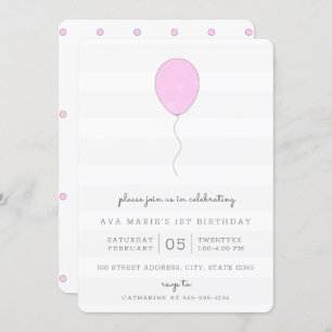 Invitation Anniversaire simple de shabby chic violet