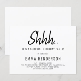 Invitation Anniversaire simple et moderne