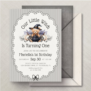 Invitation Anniversaire sorcier Halloween 1er 2ème anniversai