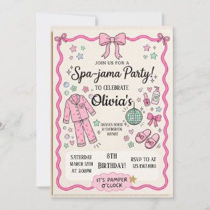 Invitation Anniversaire Spa Jama