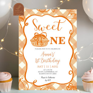 Invitation Anniversaire Sucré Une Pie Dessinée à la Main Drôl