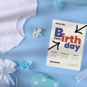 Invitation Anniversaire suisse classique simple