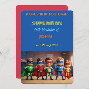 Invitation anniversaire superman