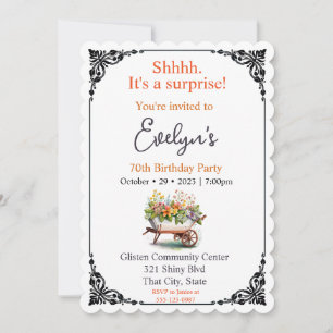 Invitation Anniversaire surprenant de la brouette