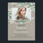 Invitation Anniversaire Sweet 16 | Photo d'anniversaire de ve<br><div class="desc">Sweet sixteen photo - 16 anniversaire invitation</div>