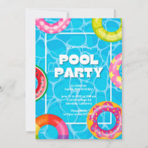 Anniversaire tendance de la piscine de Palm Spring