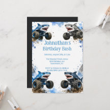 Anniversaire Thème Camion Monstre Requin