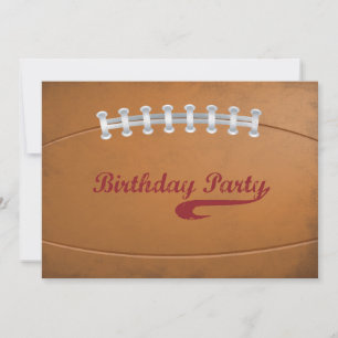 Invitation Anniversaire Ventilateur De Football La
