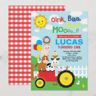 Invitation Anniversaire vibrant de parc animalier de