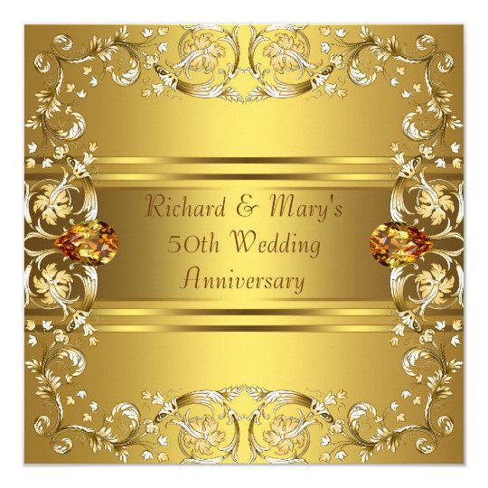 Invitation Anniversaire Victorien D Or Cinquantieme De Fleurs Zazzle Fr Invitation Anniversaire Victorien D Or Cinquantieme De Fleurs Zazzle Fr