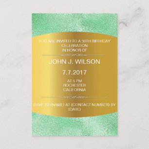 Invitation Anniversaire Vip Monnaie Métallique D'O