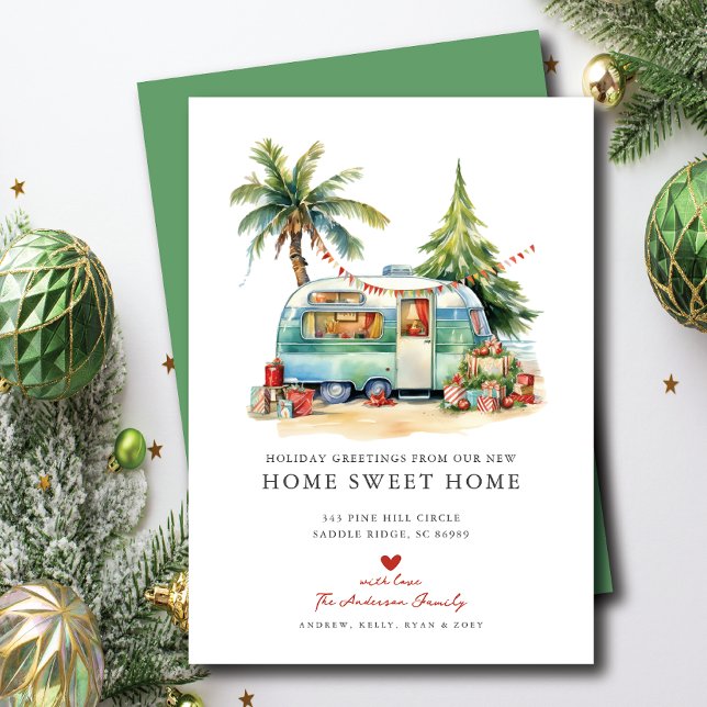 Invitation Annonce de déménagement Retro Camper Holiday (Créateur téléchargé)