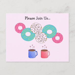 Invitation Annonce de donuts et de café