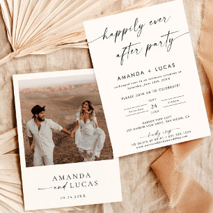 Invitation Annonce de Fuite   Réception de Mariage Moderne