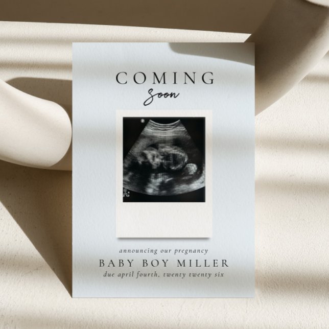 Invitation Annonce de grossesse Baby Blue à venir (Créateur téléchargé)