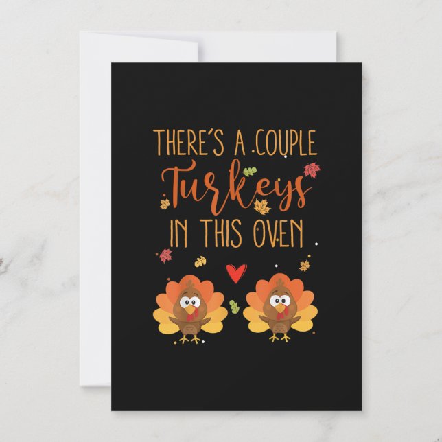 Invitation Annonce de grossesse jumeaux révélation de bébé à  (Devant)