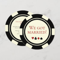 Annonce de mariage en jeton de poker à Las Vegas