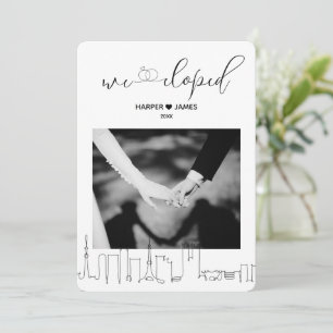 Invitation Annonce de mariage intime moderne   Tokyo