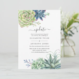 Invitation Annonce de mariage mise à jour sur les cactus de d