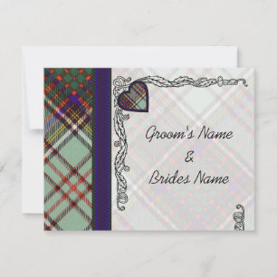 Invitation Annonce de mariage RSVP  Anderson Tartan