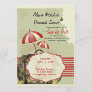 Invitation Annonce de mise en garde "Bon Voyage"