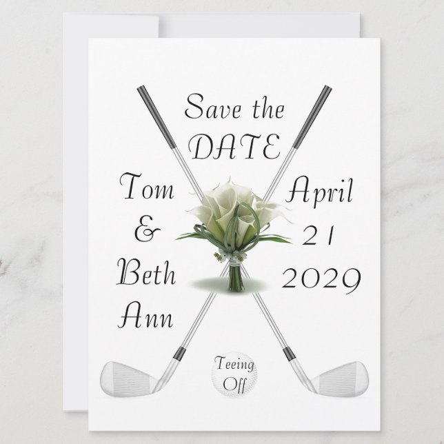 Invitation Annonce de mise en garde de la date de départ (Devant)