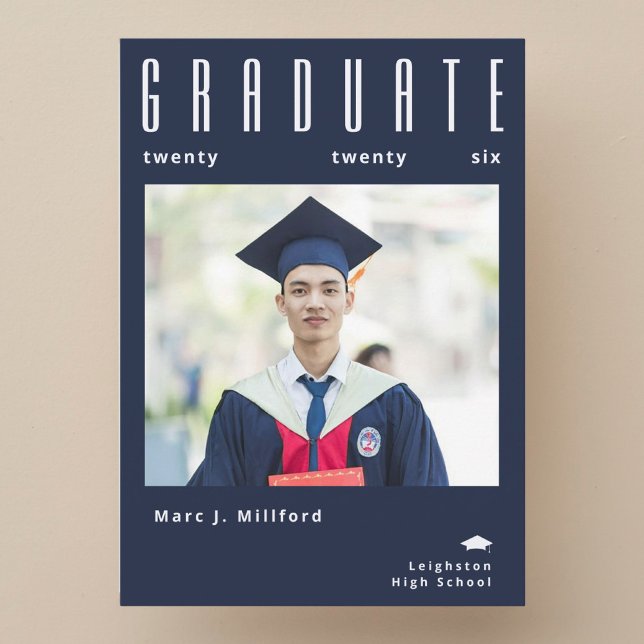 Invitation Annonce de photo de remise de diplôme de la promot (Créateur téléchargé)