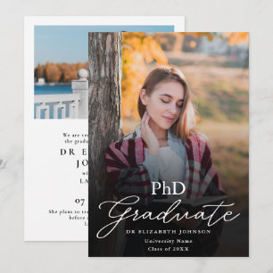 Invitation Annonce de remise de diplôme de doctorat écriture