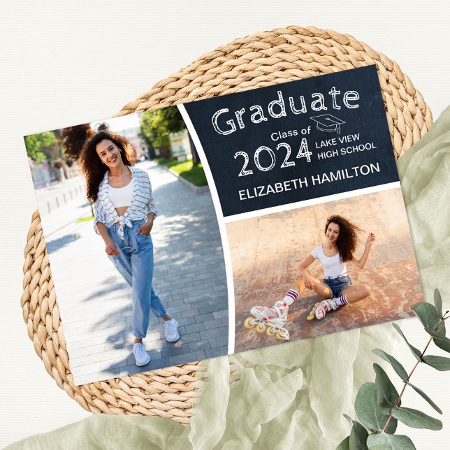 Invitation Annonce de remise de diplôme de lycée sur tableau (Créateur téléchargé)