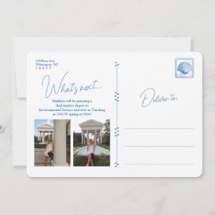 Invitation Annonce de remise de diplômes côtière avec cadre f
