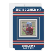 Annonce de remise des diplômes photo avec rayures 