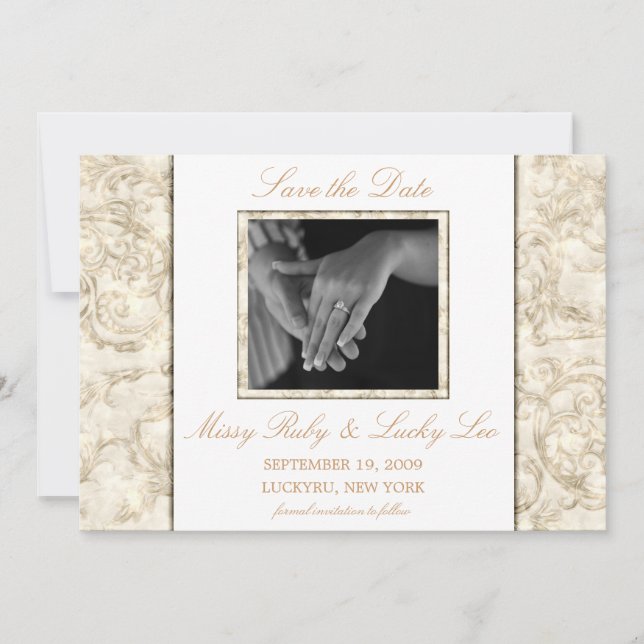 Invitation Annonce de réservation de date (Devant)