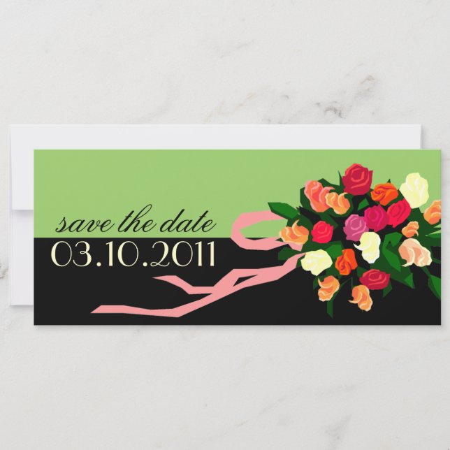 Invitation Annonce de sauvegarde de bouquet de mariée (Devant)