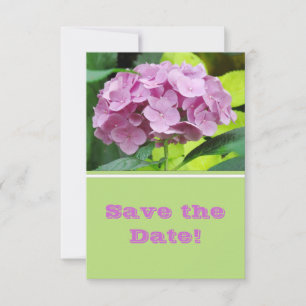 Invitation Annonce de sauvegarde de date de l'hortensia moder