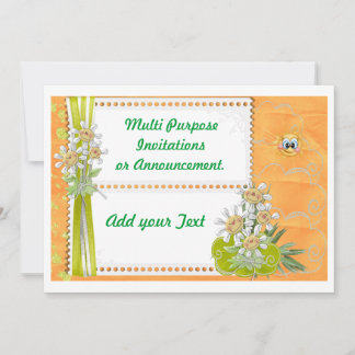 Invitation Annonce d'invitation à une fête de printemps multi