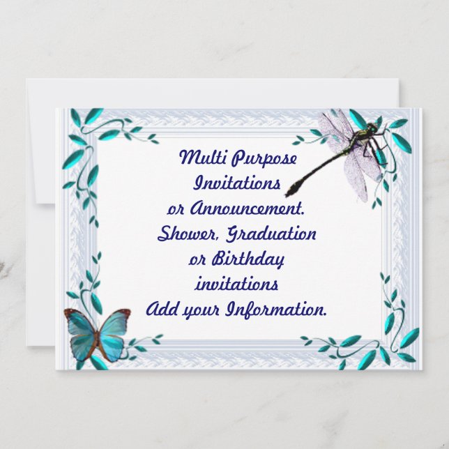 Invitation Annonce d'invitation à une fête multi-usage (Devant)