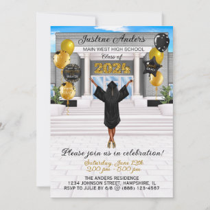 Invitation Annonce d'une demande de diplôme afro-américaine