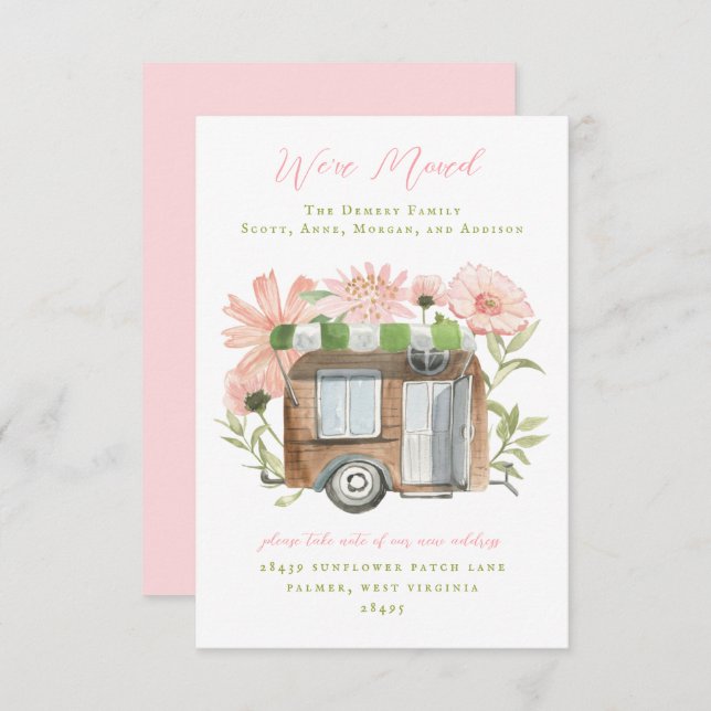 Invitation Annonces Camper Moving (Devant / Derrière)