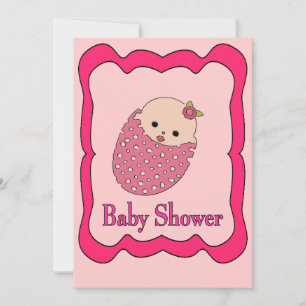 Invitation Annonces de baby shower fille