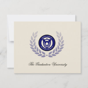 Invitation Annonces de diplômes de l'école bleue ou de l'univ