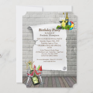 Invitation Annonces de fête d'anniversaire